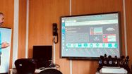 Photo d'une réunion avec la gendarmerie sur la cybersécurité